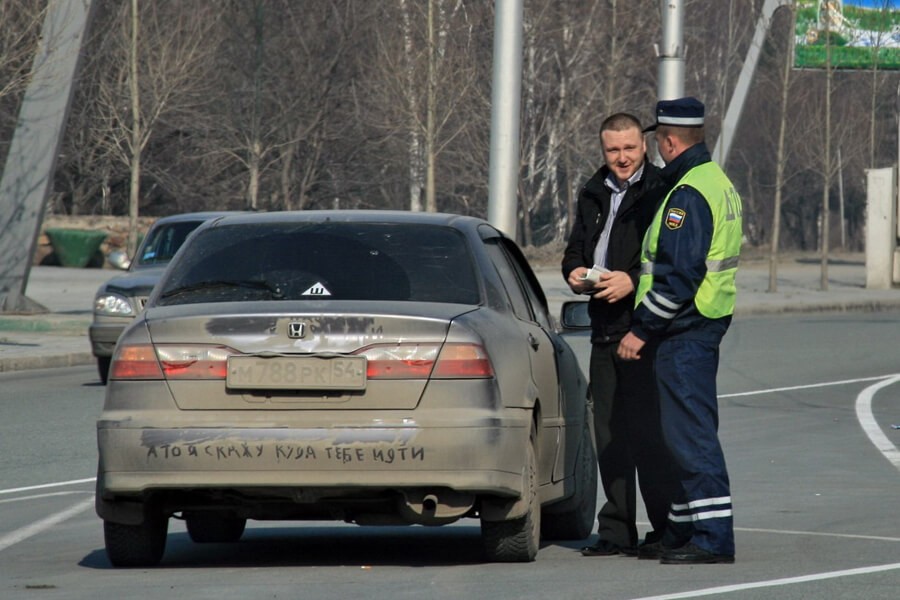 Штраф за грязные номера автомобиля в 2019 году